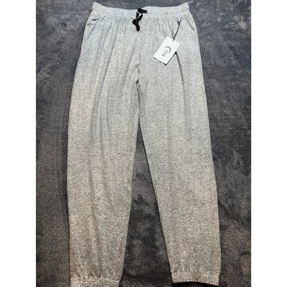 Zyia Active Grey Lounge Boyfriend Sweats XXL Joggers Heathered Tapered Pants-292
